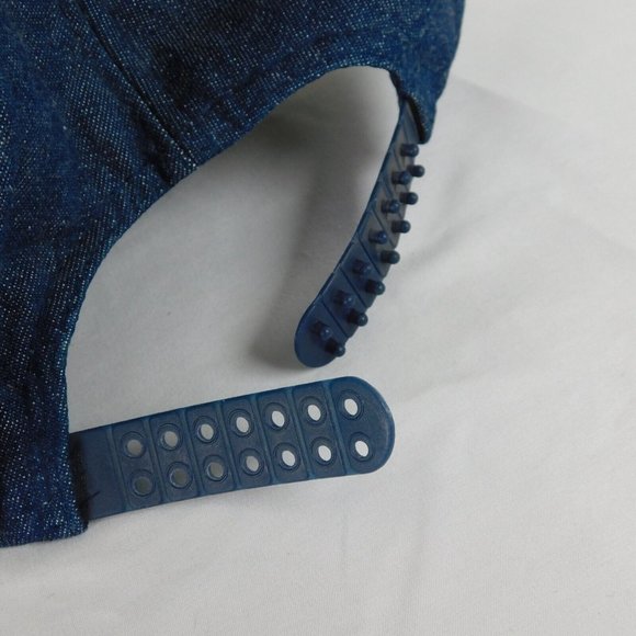 Longhorn Barbecue Mens Regular Size Blue Denim Trucker Hat Cotton Spokane - Picture 7 of 11